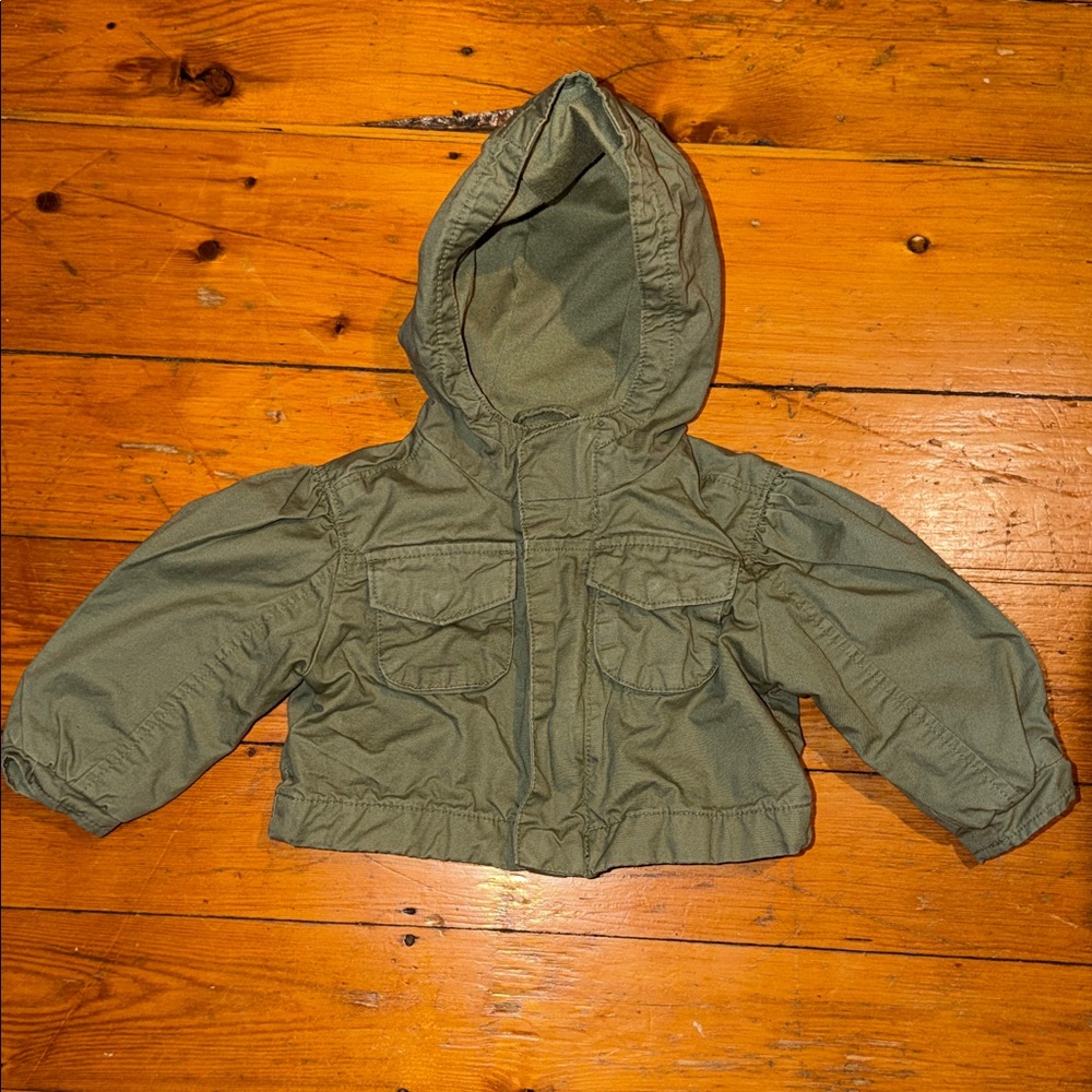 Old Navy Olive Green Cropped Army Jacket